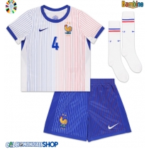 Maglie da calcio Francia Dayot Upamecano #4 Seconda Maglia Bambino Europei 2024 Manica Corta (+ Pantaloni corti)